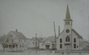 Zion Lutheran Parsonage, School and Church circa 1905